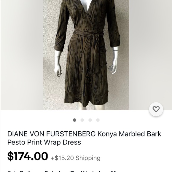 Diane Von Furstenberg Konya Marbled Wrap Dress - Picture 11 of 12